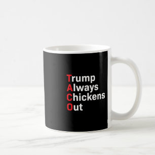 Funny Taco Trump Always Chickens Out Coffee Mug