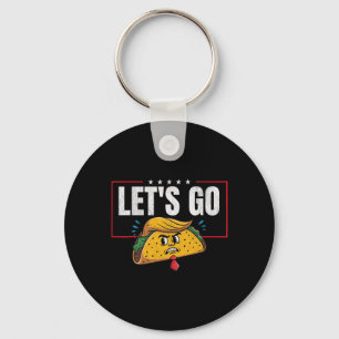 Funny Taco Trump Always Chickens Out T.a.c.o 15 Key Ring
