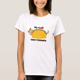 Funny Taco Tuesday, My Cat Loves Taco Tuesdays T-Shirt