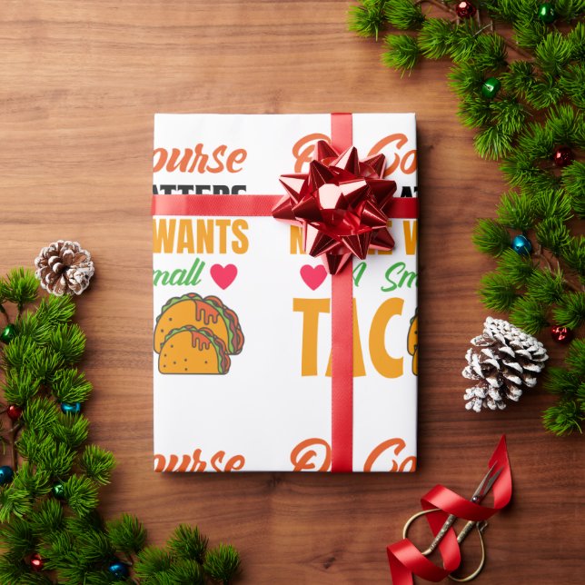 Funny Taco    Wrapping Paper (Holiday Gift)