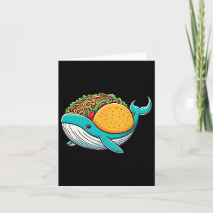 Funny Tacos Whale Ocean Kids Mens Womens Cinco De Card