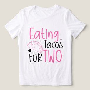 Funny tacos word art early pregnancy Tri-Blend shirt