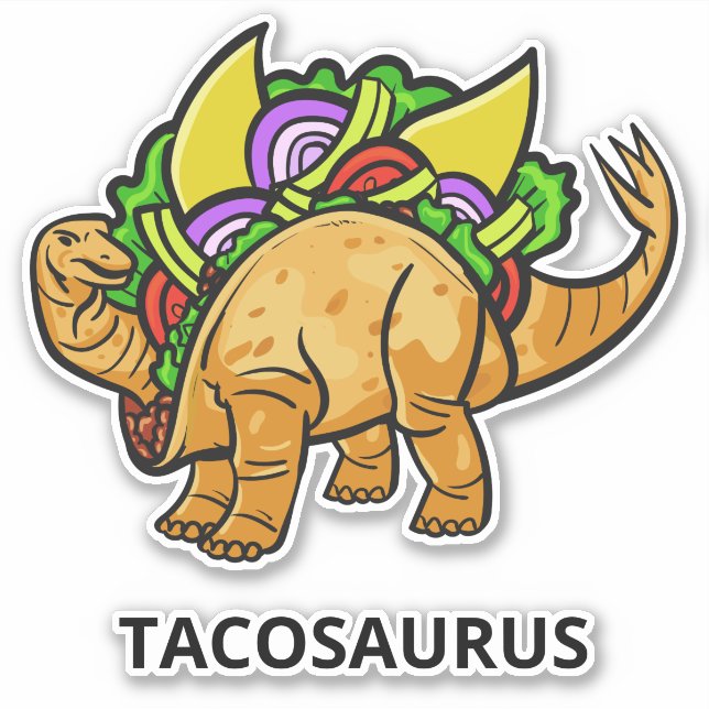 Funny TACOSAURUS custom text (Front)
