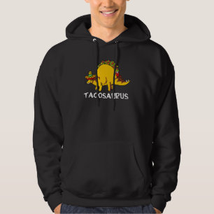 Funny Tacosaurus Kids Mens Womens Taco Dinosaur 1 Hoodie