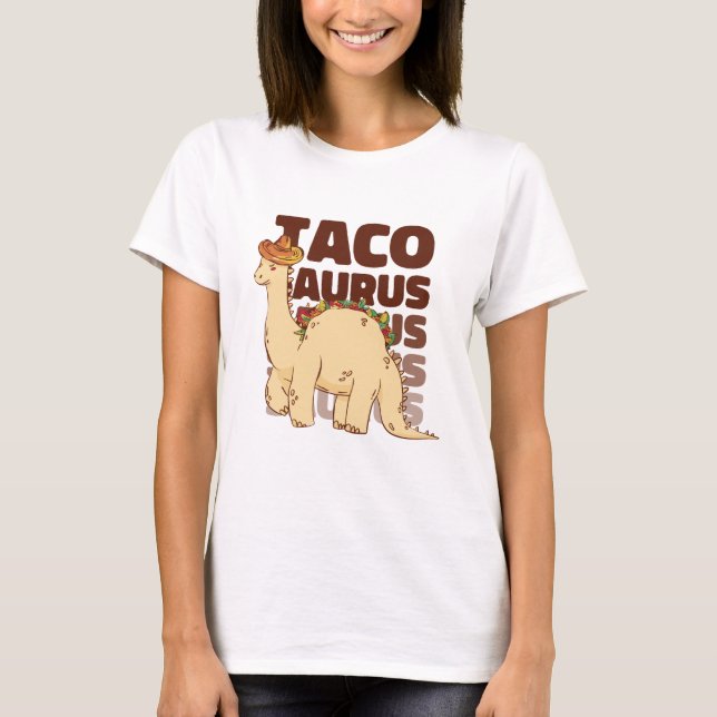 Funny Tacosaurus T-shirt (Front)