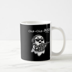 Funny Tactical Ghost Click Click Boo Halloween Vet Coffee Mug