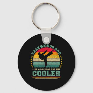 Funny Taekwondo Dad Like A Regular Dad Taekwondo F Key Ring