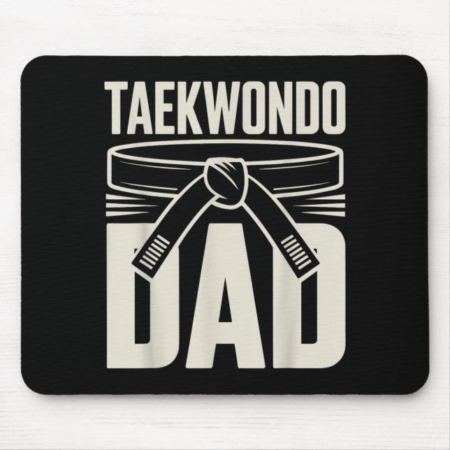 Funny Taekwondo Dad Mouse Mat (Front)