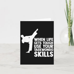 Funny Taekwondo Design For Men Women Taekwondo Card