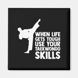 Funny Taekwondo Design For Men Women Taekwondo Magnet