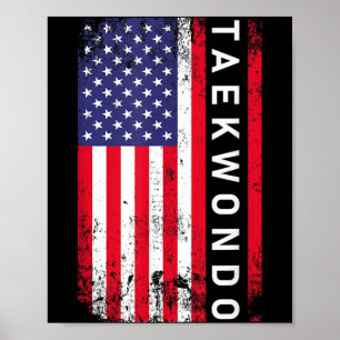 Funny Taekwondo Design For Men Women Taekwondo Poster