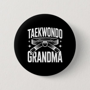 Funny Taekwondo Grandma 6 Cm Round Badge