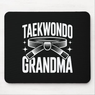 Funny Taekwondo Grandma Mouse Mat