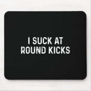 Funny Taekwondo Karate Round Kicks Mouse Mat