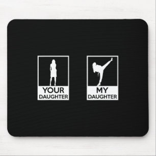 Funny Taekwondo Mum Dad Martial Arts Karate-girls Mouse Mat