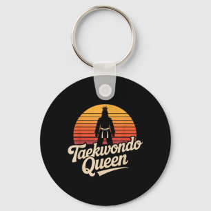 Funny Taekwondo Queen Key Ring