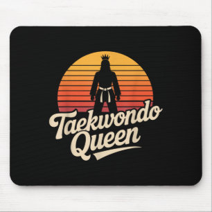 Funny Taekwondo Queen Mouse Mat
