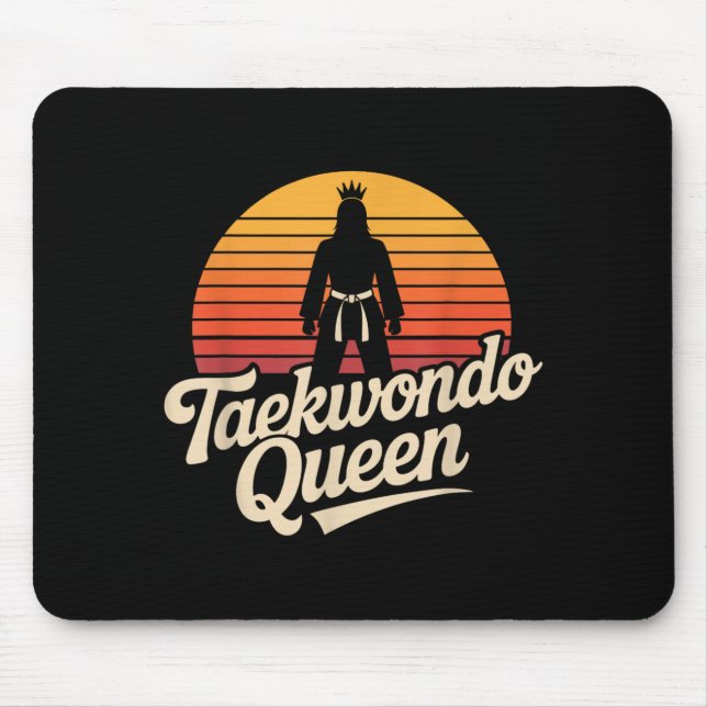 Funny Taekwondo Queen Mouse Mat (Front)