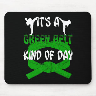 Funny Taekwondo Shirt Karate Its A Green Belt Kind Mouse Mat