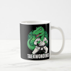 Funny Taekwondo T Rex Dinosaur Cute Martial Arts Coffee Mug