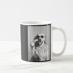 Funny Tail Dog Golden Retriever With Sungles Marti Coffee Mug