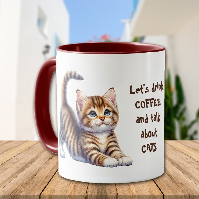 Funny Talk About Cats Mug (Creator Uploaded)