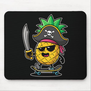 Funny Talk Like A Pirate Day - Skateboarding Pinea Mouse Mat