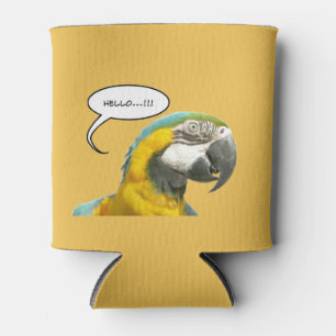 Funny Talking Parrot Customisable Can Cooler