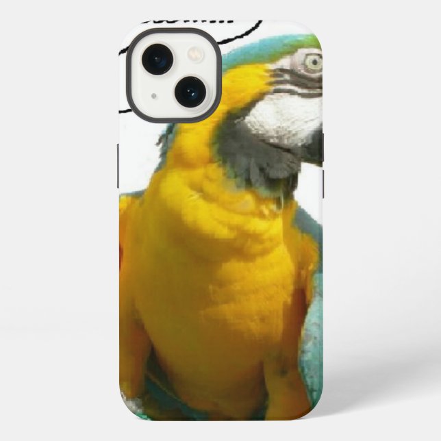 Funny Talking Parrot iPad iPhone Case (Back)