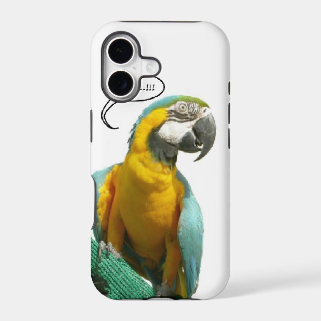 Funny Talking Parrot Phone Case (Back)