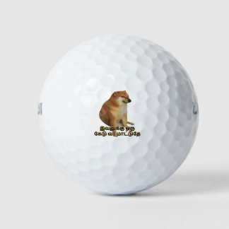 Funny Tamil Cheems Doge Meme Doge Golf Balls