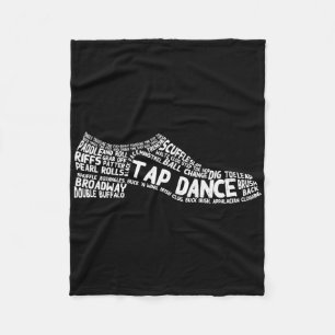 Funny Tap Dance Gift Shoe Dancing Cute Dancer Men Fleece Blanket