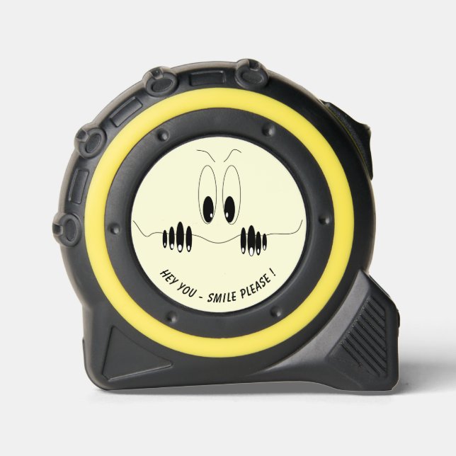 Funny Tape Measure with Playful Curious Eyes 1 (Front)