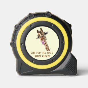 Funny Tape Measure with Playful Giraffe - Smile 1