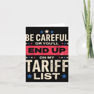 Funny Tariffs Meme Usa Pride  Card