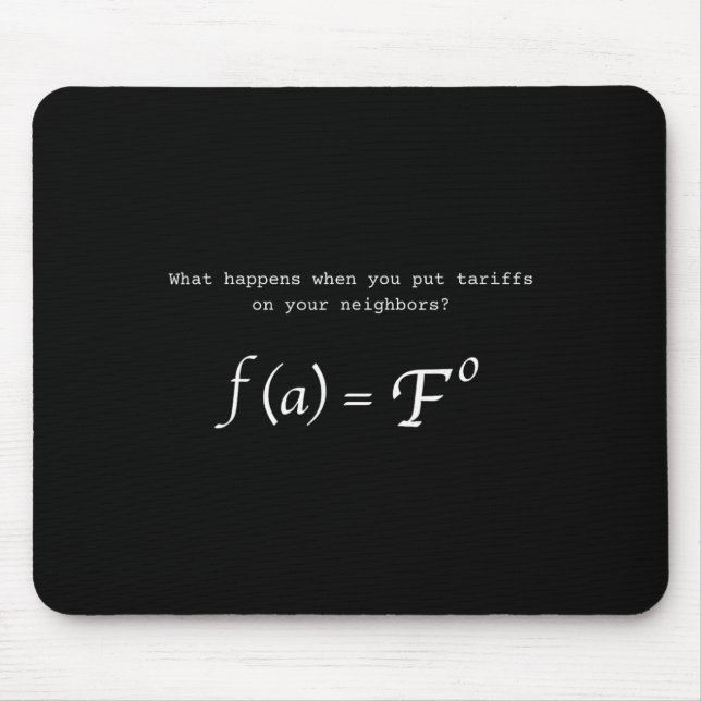 Funny Tariffs Trump Fafo  Mouse Mat (Front)