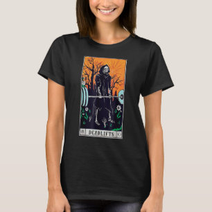 Funny Tarot Card Deadlifts Gym Workout Occult Read T-Shirt
