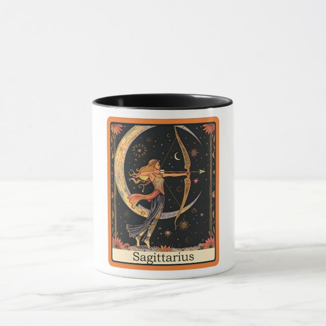 Funny Tarot Card/Zodiac/Sagittarius Mug (Center)