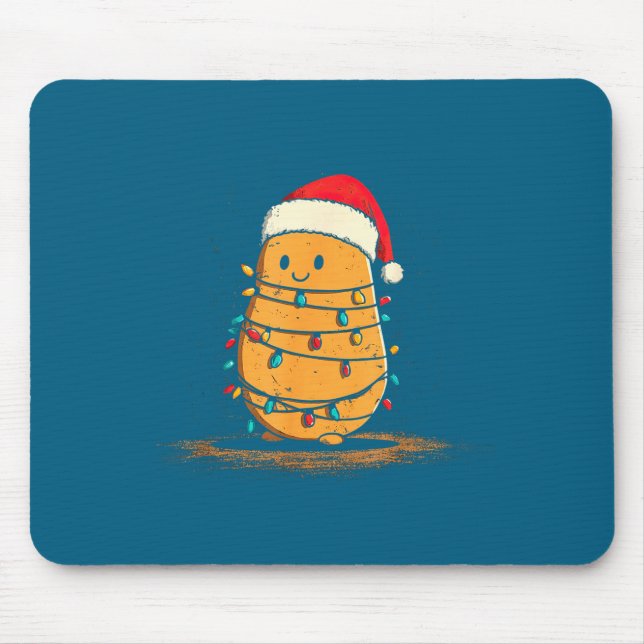 Funny Tato Christmas Graphics Lights Lover  Mouse Mat (Front)