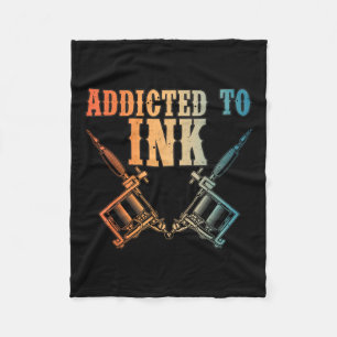 Funny Tattoo Artist Art For Men Women Tattooed Tat Fleece Blanket
