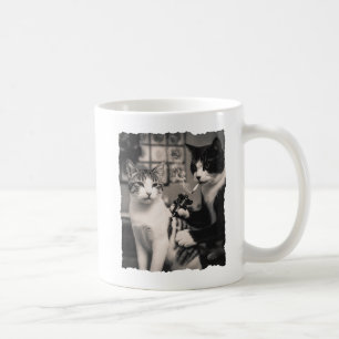 Funny Tattoo Artist Cat Smoking Cigarette Vintage  Coffee Mug