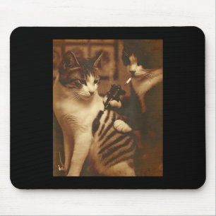 Funny Tattoo Cat Meme Inked Kitty Humour For Cat L Mouse Mat