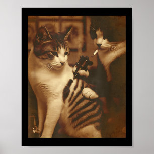 Funny Tattoo Cat Meme Inked Kitty Humour For Cat L Poster