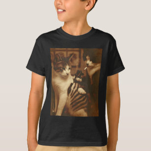 Funny Tattoo Cat Meme Inked Kitty Humour For Cat L T-Shirt