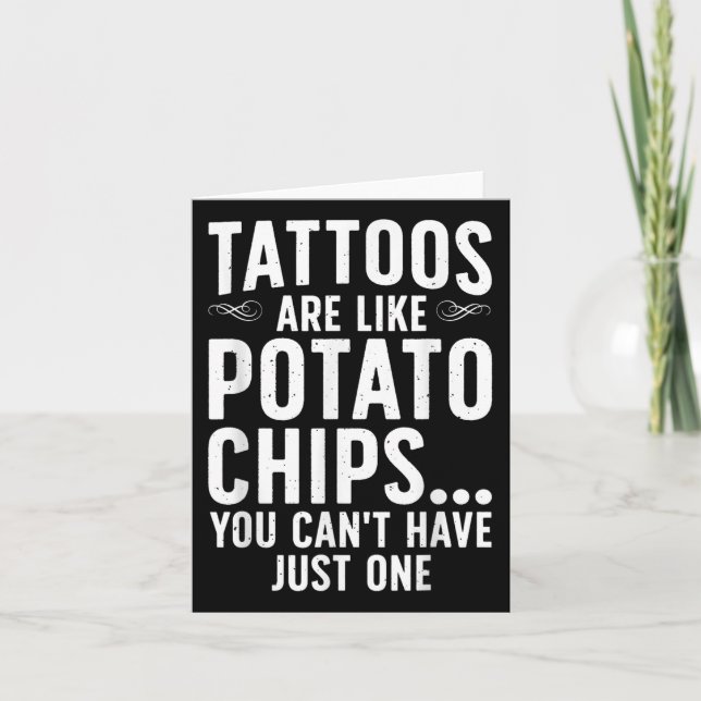 Funny Tattoo Design For Men Women Tattooist Tattoo Card (Front)