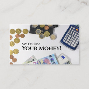 Funny Tax accountant financial experts money Business Card