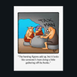 Funny Tax Humor Postcard<br><div class="desc">Enjoy spreading the laughter with this hilarious tax humor postcard by artist Bill Abbott. Bill Abbott's cartoon "Spectickles" the internationally syndicated comic has also appeared in Hallmark U.K.,  Reader's Digest and other fine magazines!</div>