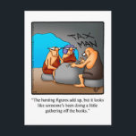 Funny Tax Humor Postcard<br><div class="desc">Enjoy spreading the laughter with this hilarious tax humor postcard by artist Bill Abbott. Bill Abbott's cartoon "Spectickles" the internationally syndicated comic has also appeared in Hallmark U.K.,  Reader's Digest and other fine magazines!</div>