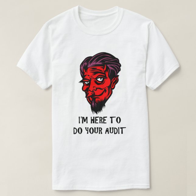 Funny Tax Theme Shirt IRS Joke Taxday Humour Funny (Design Front)