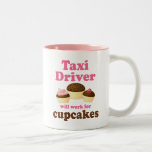 Funny Taxi Driver Two-Tone Coffee Mug
